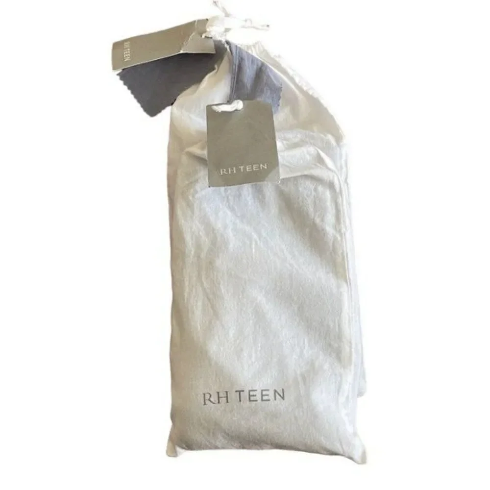 Restoration Hardware Teen Garment Dyed Vintage Cotton Standard Sham Pair NEW
